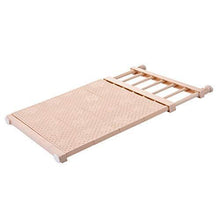 Load image into Gallery viewer, Great hyfanstr adjustable storage rack expandable separator shelf for wardrobe cupboard bookcase compartment collecting length 28 7 51 width 11 8 khaki