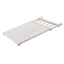 Load image into Gallery viewer, Online shopping hyfanstr adjustable storage rack expandable separator shelf for wardrobe cupboard bookcase compartment collecting length 28 7 51 width 16 5 white