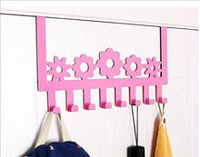Load image into Gallery viewer, Products stainless steel over door hooks home kitchen cupboard cabinet towel coat hat bag clothes hanger holder organizer rack 8pcs suitable for the thickness door