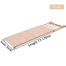 Load image into Gallery viewer, Get hyfanstr adjustable storage rack expandable separator shelf for wardrobe cupboard bookcase compartment collecting length 28 7 51 width 11 8 khaki
