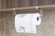 Load image into Gallery viewer, Organize with ximeiyangweiyu sus 304 stainless steel kitchen cabinet cupboard paper towel holder organizer hanger