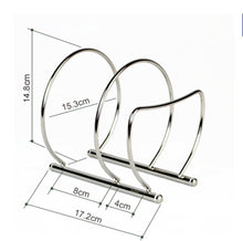 Load image into Gallery viewer, Amazon zh stainless seel kitchen saucepan pot pan lid storage rack holder cutting board rack drain rack versatile cupboard organizers