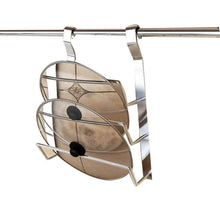 Load image into Gallery viewer, Amazon best pot lid holder rack kitchen cupboard storage organizer wall mounted kitchen panty holderss