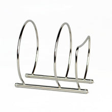 Load image into Gallery viewer, Top rated zh stainless seel kitchen saucepan pot pan lid storage rack holder cutting board rack drain rack versatile cupboard organizers