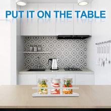 Load image into Gallery viewer, Selection spice rack monoled spice rack organizer magnetic single tier fridge spice rack shelves organizer space saving storage rack for refrigerator kitchen cabinet cupboard pantry door seasonings white