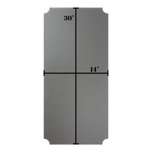 Load image into Gallery viewer, Latest houseables wire shelf liner plastic non adhesive 14x30 5 pk clear gray utility rack protector mats for drawers kitchen cabinet tier shelving unit cupboard heavy duty nonslip waterproof