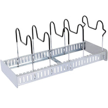 Load image into Gallery viewer, Best seller  lifewit expandable adjustable kitchen cabinet pantry pan and pot lid organizer rack holder 5 tier compartments cupboard bakeware lid plate holder silver and black 1