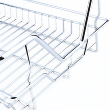 Load image into Gallery viewer, Home kitchen sliding cabinet organizer pull out chrome wire storage basket drawer pull out cabinet shelf for kitchen cabinets cupboards 20 3 17 35 3