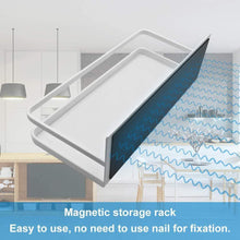 Load image into Gallery viewer, Shop here spice rack monoled spice rack organizer magnetic single tier fridge spice rack shelves organizer space saving storage rack for refrigerator kitchen cabinet cupboard pantry door seasonings white