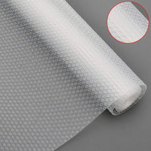 Load image into Gallery viewer, New bloss plastic shelf liners cabinet drawer liner non slip shelf liner non adhesive refrigerator mat cupboard pad no odor for kitchen home clear 17 7 59 inch
