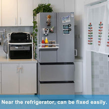 Load image into Gallery viewer, Shop for spice rack monoled spice rack organizer magnetic single tier fridge spice rack shelves organizer space saving storage rack for refrigerator kitchen cabinet cupboard pantry door seasonings white