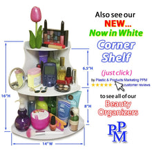 Load image into Gallery viewer, Storage organizer corner shelf organizer 16 h store things used daily right where you need them free up cupboard space too proudly made in the usa by ppm