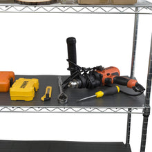 Load image into Gallery viewer, Heavy duty houseables wire shelf liner plastic non adhesive 14x30 5 pk clear gray utility rack protector mats for drawers kitchen cabinet tier shelving unit cupboard heavy duty nonslip waterproof