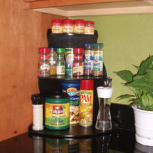 Load image into Gallery viewer, Try corner shelf organizer 16 h store things used daily right where you need them free up cupboard space too proudly made in the usa by ppm