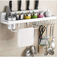 Load image into Gallery viewer, Aluminum Kitchen Shelf, Kitchen Rack, Cooking Utensil Tools Hook Rack, Kitchen Holder & Storage