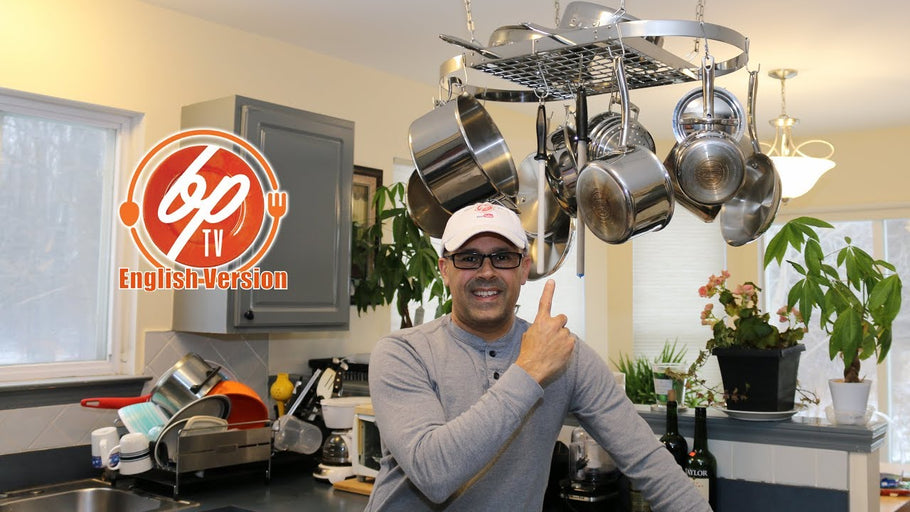 Kitchen Cabinet Space Saving Idea - Hanging Pot Rack by Buen Provecho TV (3 years ago)