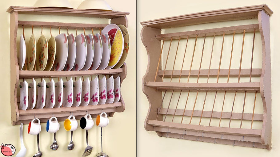 WOW !!! Amazing UseFull Storage || Kitchen Organizer Rack || DIY Project by Hetal's Art (2 years ago)