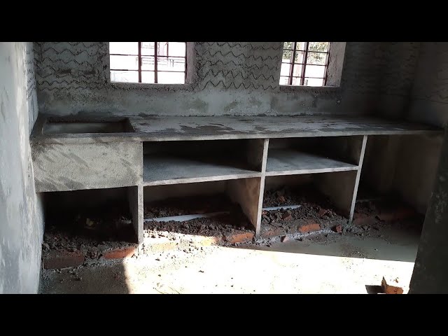 Kitchen shelves and wardrobe making process steps