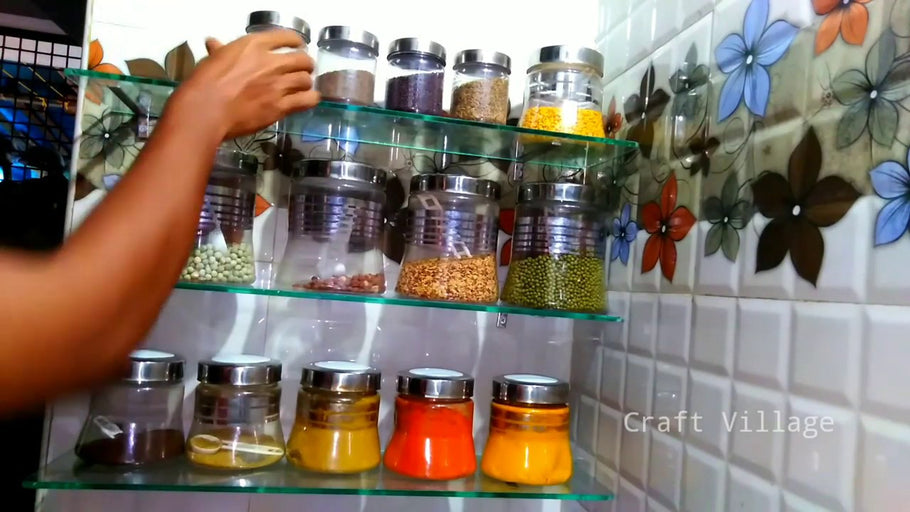 This is the one of the amazing idea to build a kitchen organizer/ glass rack making at home.