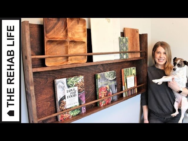 The $30 Kitchen Display Rack - Easy DIY Project by The Rehab Life (2 y ...