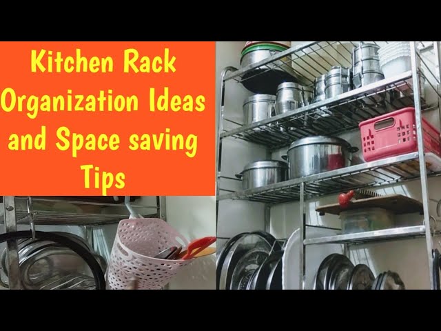 In this video I will explain you how I utilized a small space in my kitchen effectively and how I organized my kitchen rack.please give me a support and Don't ...