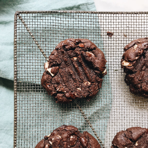 Double Chocolate and Almond Cookies