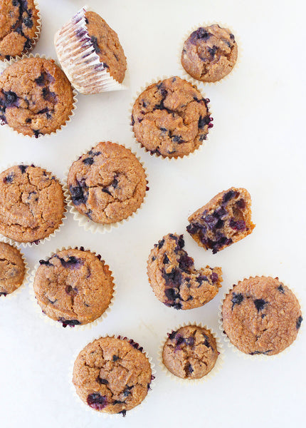 These super moist, super nutritious Honey Blueberry Bran Muffins are great from breakfast to dessert