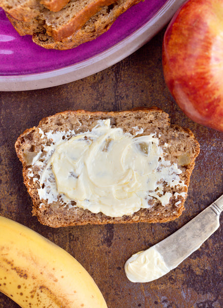This moist and completely delicious apple banana bread is like eating apple pie, in the shape of banana bread.