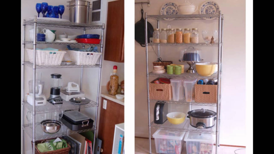kitchen wire shelving by Awesome Home Decor (4 years ago)