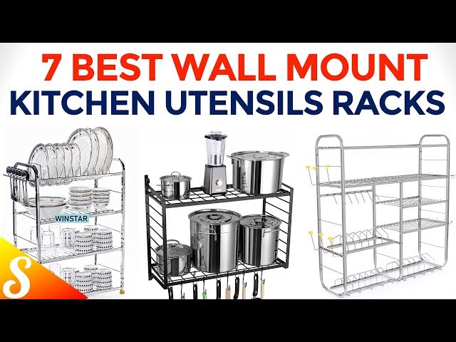 ClearTheClutter #KitchenOrganisers #WallMountKitchenRacks Top 7 Best Multi Purpose Kitchen Organiser Racks with Price