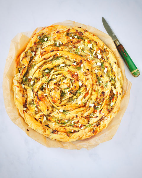 Savory Filo Pie with Zucchini and Feta