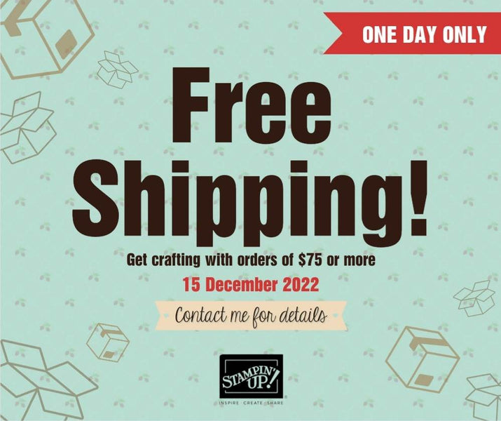 Free Shipping ONE DAY December 15th ONLY!