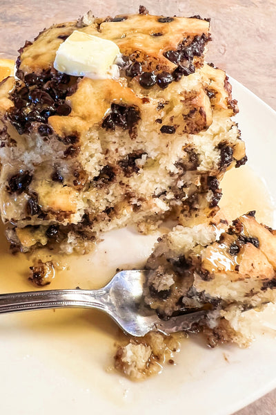Sheet Pan Chocolate Chip Pancakes