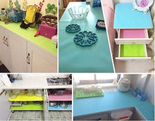 Load image into Gallery viewer, Related hitytech shelf liner eva shelf liners can be cut refrigerator mats fridge cushion liner non adhesive cupboard liners non slip cabinet drawer table liners 59 x 17 3 4 in blue