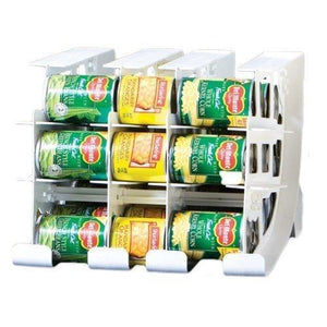 Select nice fifo can tracker stores 54 cans rotates first in first out canned goods organizer for cupboard pantry and cabinet food storage organize your kitchen made in usa
