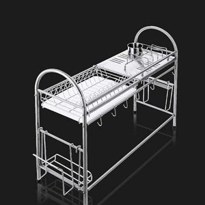 Kitchen Racks Dish Rack, Stainless Steel Drain Rack Sink Dish Rack Storage Rack Put Dish Rack Chopsticks Rack Knife Rack Cutting Board Chopsticks Tube