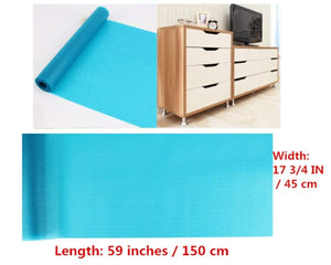 Selection hitytech shelf liner eva shelf liners can be cut refrigerator mats fridge cushion liner non adhesive cupboard liners non slip cabinet drawer table liners 59 x 17 3 4 in blue