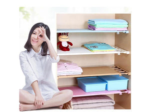 Adjustable Closet Organizer Storage Shelf